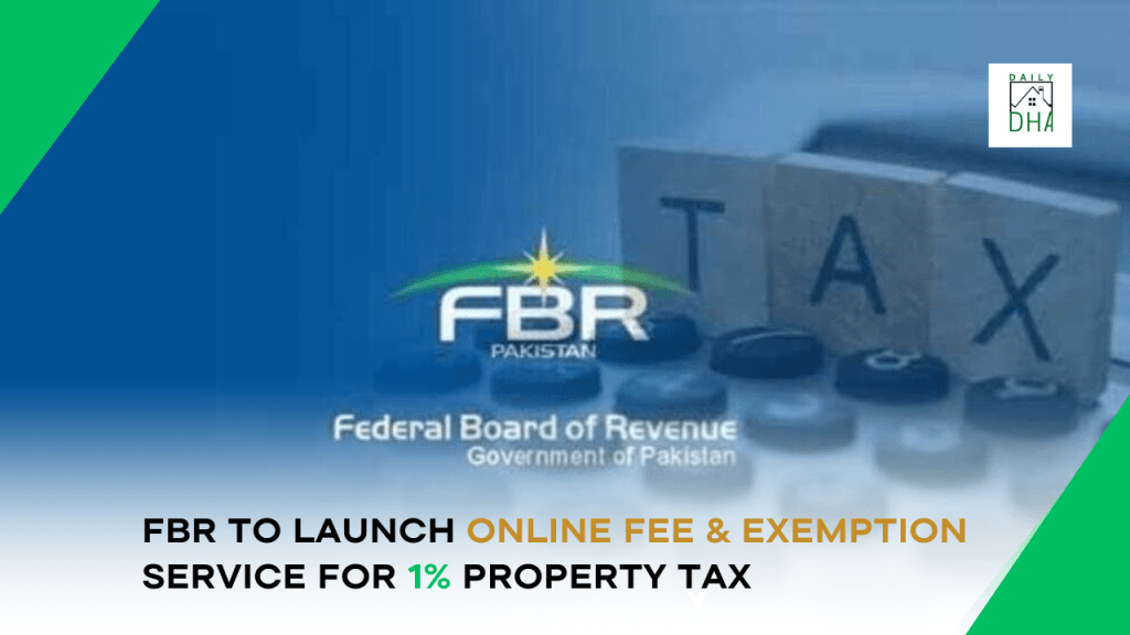 FBR Launch Online Fee & Exemption Service for 1% Property Tax